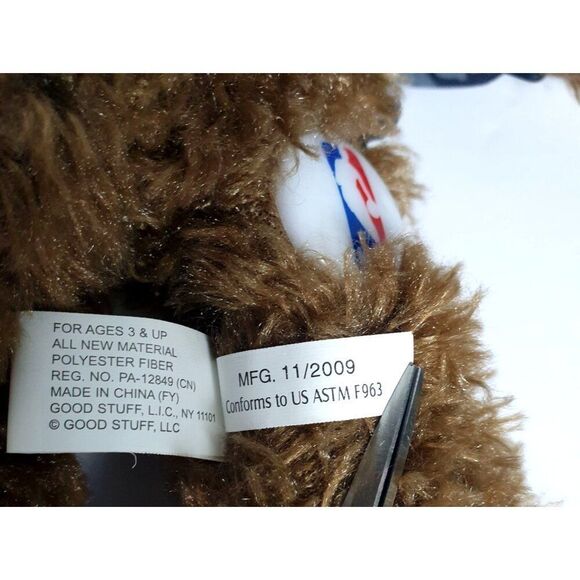 San Antonio Spurs NBA Teddy Bear 9.5" So Soft Plush Wearing Embroidered Hoodie - Picture 6 of 9